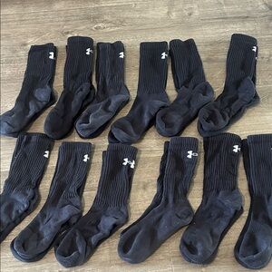 Under Armour Black Athletic Crew Socks